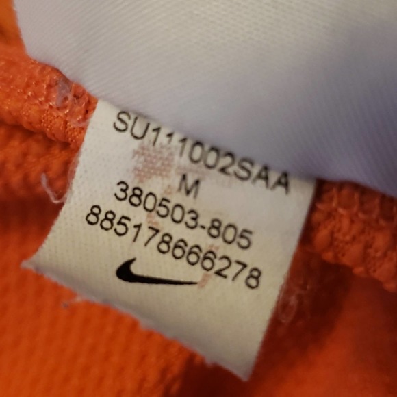 Nike Dri Fit Tangerine & Gray Racerback Tank Sz M - Picture 7 of 9